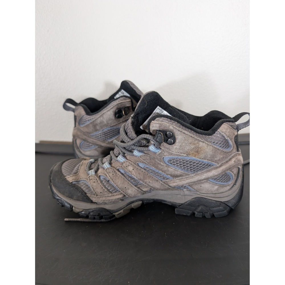 Merrell Moab 2 Women's 7 Mid Waterproof Trail Hiking Boots Granite Grey J06054 - Picture 4 of 12
